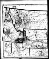 Montana, Dakotah, Idaho, Wyoming, Minnesota, Nebraska Map - Left, Edgar County 1870